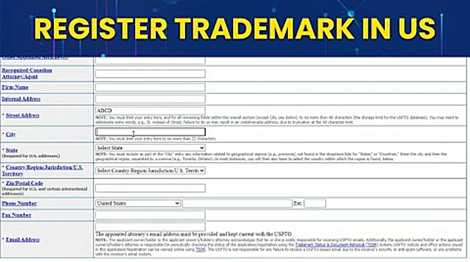 America trademark register