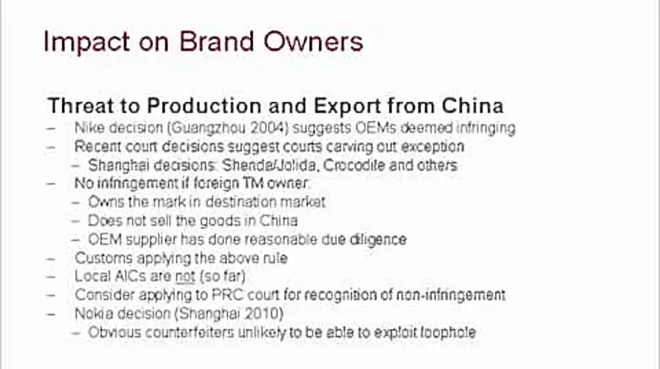 Bad faith trademark registration in china