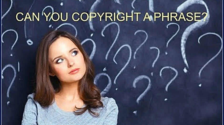 Can i copyright a word or phrase