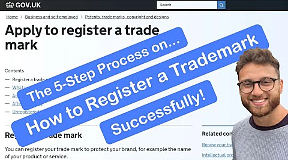 How to trademark name and logo uk
