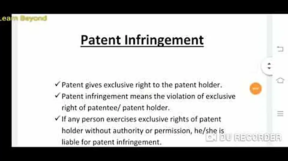 Types of patent infringement in india